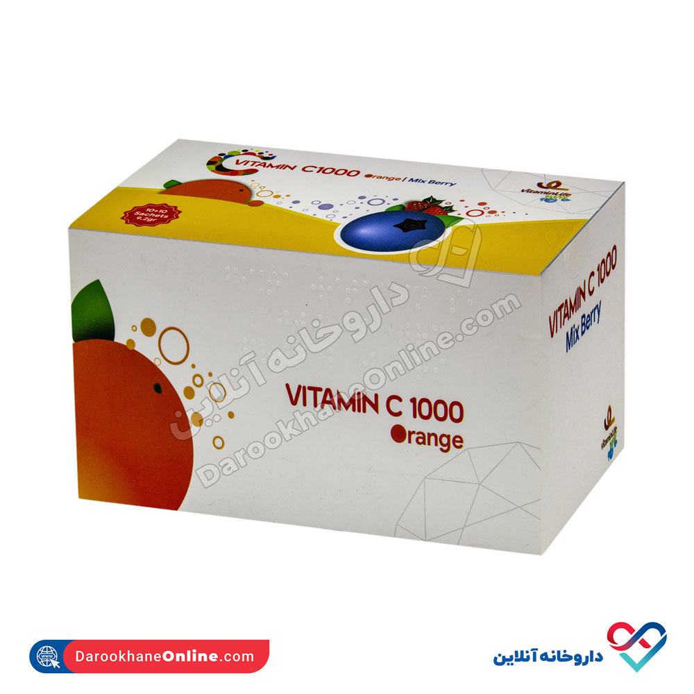 vitamine-lifev-vitamin-c-1.jpg پودر ویتامین ث پرتقال و انواع توت ویتامین لایف 20 عددی - Image 1
